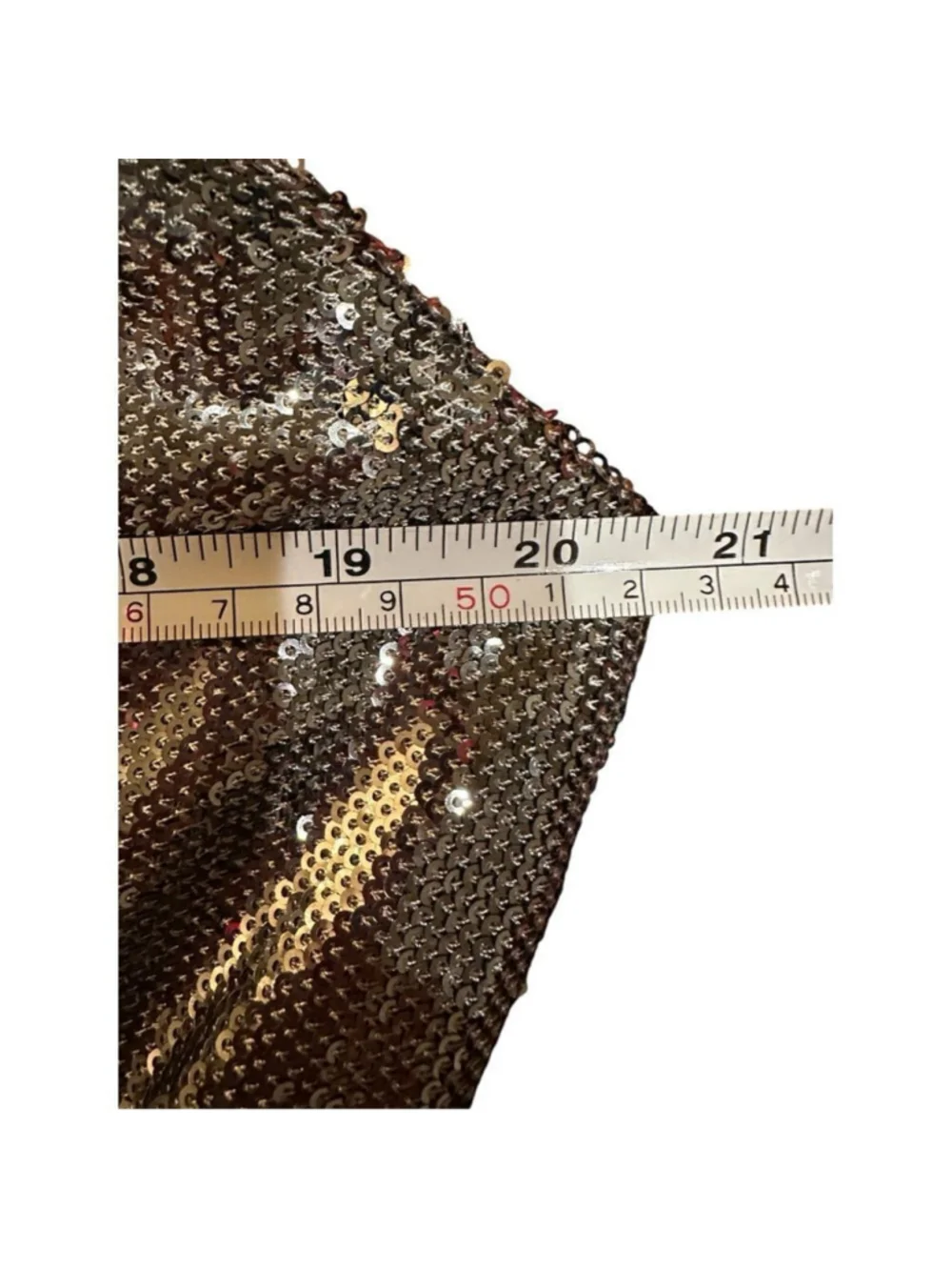 Dress the Population Jordan Gunmetal Sequin Gown Size XL